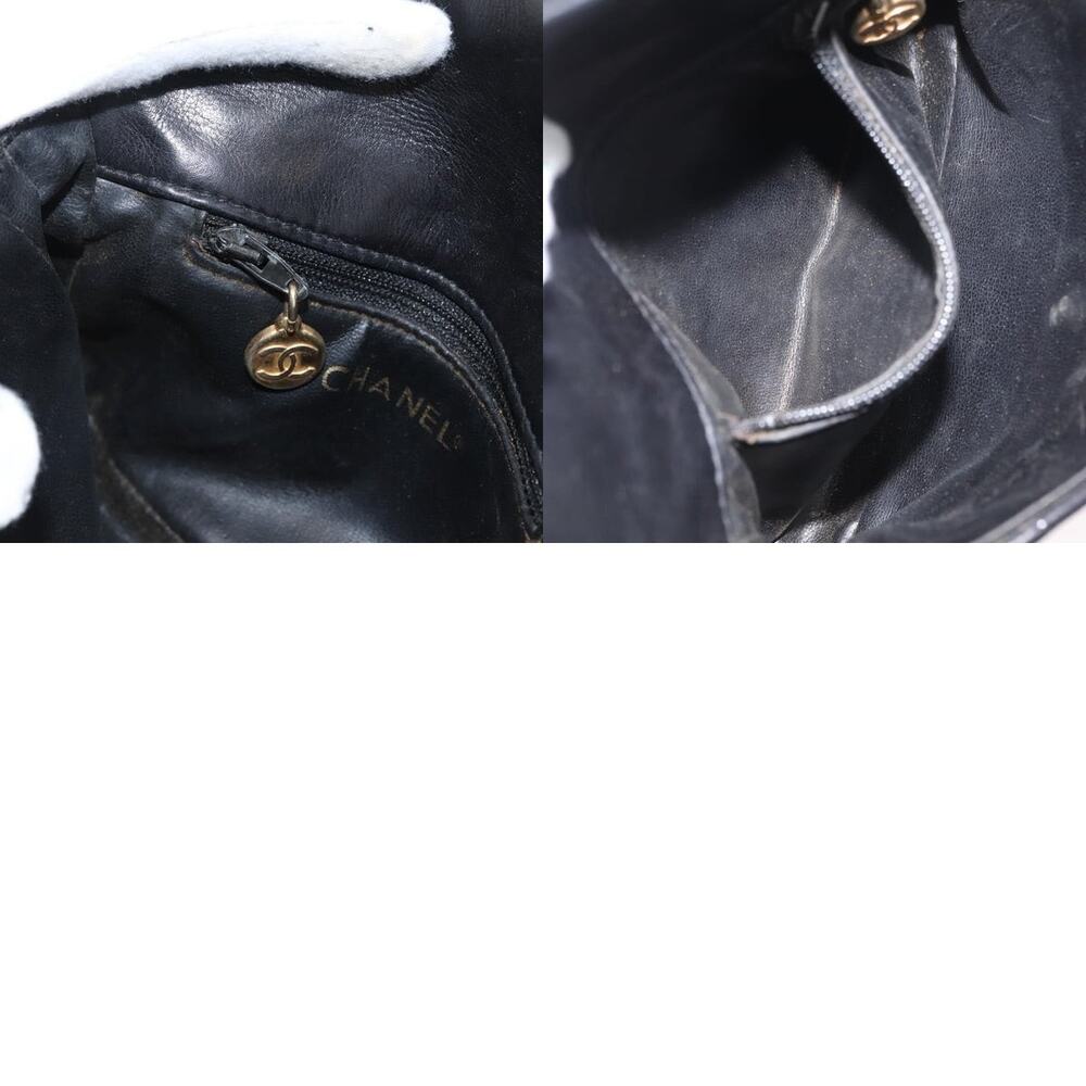 Chanel Matelasse Waist Bag Leather Black Gold CC - Picture 8 of 8